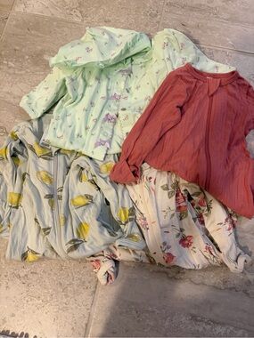 Newborn baby Girl Bundle - Mint Floral, Lemon, Rust, Floral